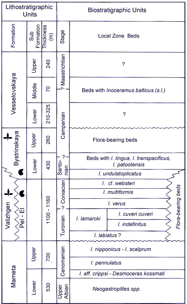 Stratigraphy of NW Kamchatka